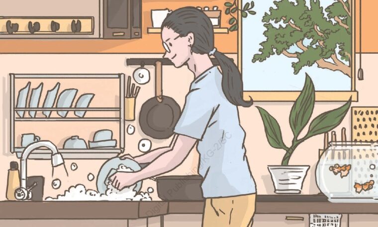 Seorang Pria yang Melalui Duka dengan Mencuci Piring: Mengubah Kesedihan Menjadi Meditasi Dapur