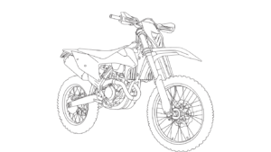 Cara menggambar motor