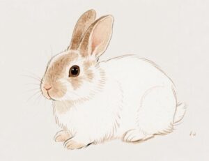 menggambar kelinci