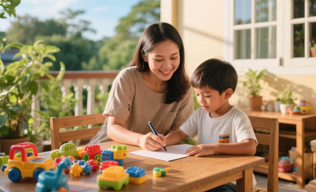 Mendampingi Anak Belajar Menulis Kata