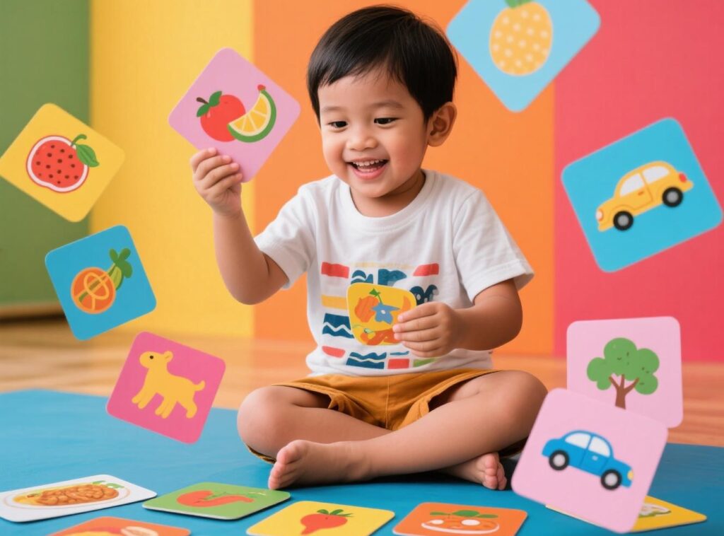 Mainan Flash Card untuk Anak 1 Tahun: Stimulasi Optimal Otak Balita