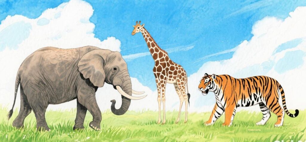 Cara Menggambar Hewan Hutan