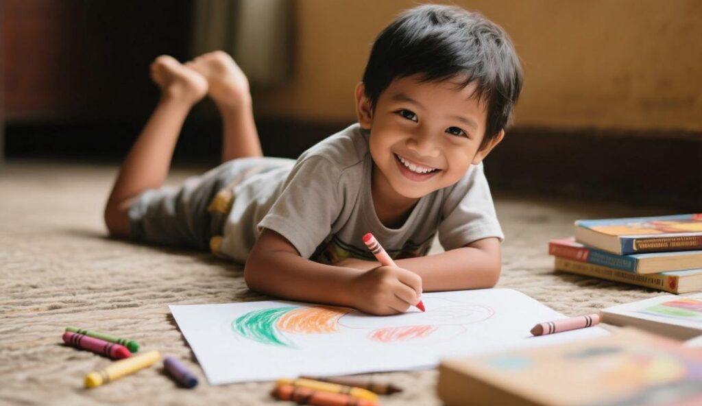 Cara Mewarnai Gradasi dengan Crayon