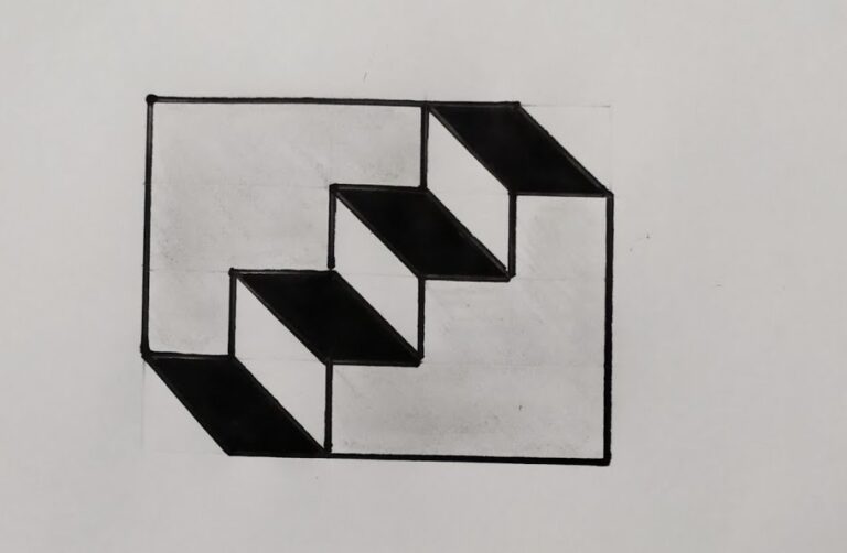 Ilusi Tangga Menembus Dinding