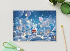 Buku Doraemon Sketsa untuk Mewarnai