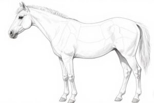 menggambar kuda 
