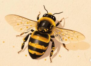 Cara Menggambar Lebah Lucu