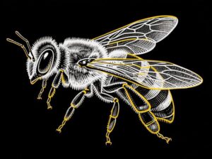 Cara Menggambar Lebah Lucu