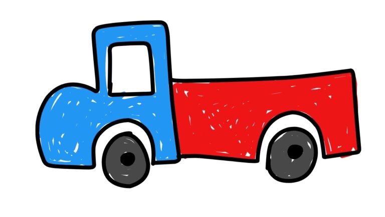 Cara menggambar truk